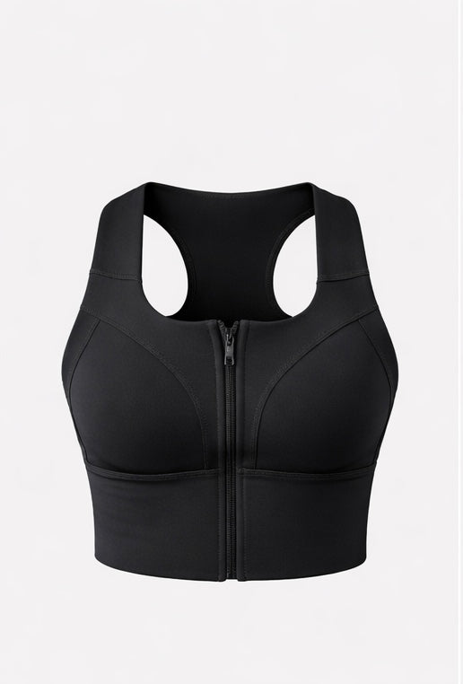 Damen Sport-BH mit Reißverschluss – Starker Halt & Komfort
