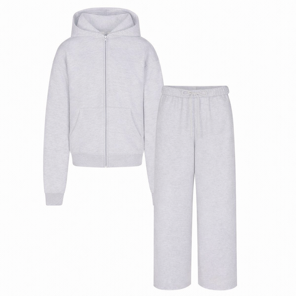 Damen Freizeitanzug – Hoodie mit Reißverschluss & Jogginghose