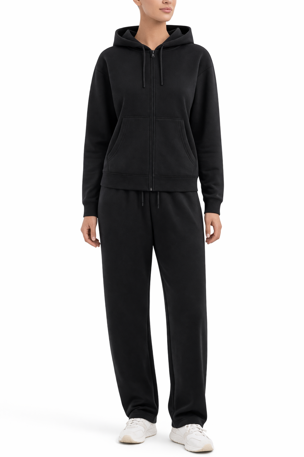 Damen Freizeitanzug – Hoodie mit Reißverschluss & Jogginghose