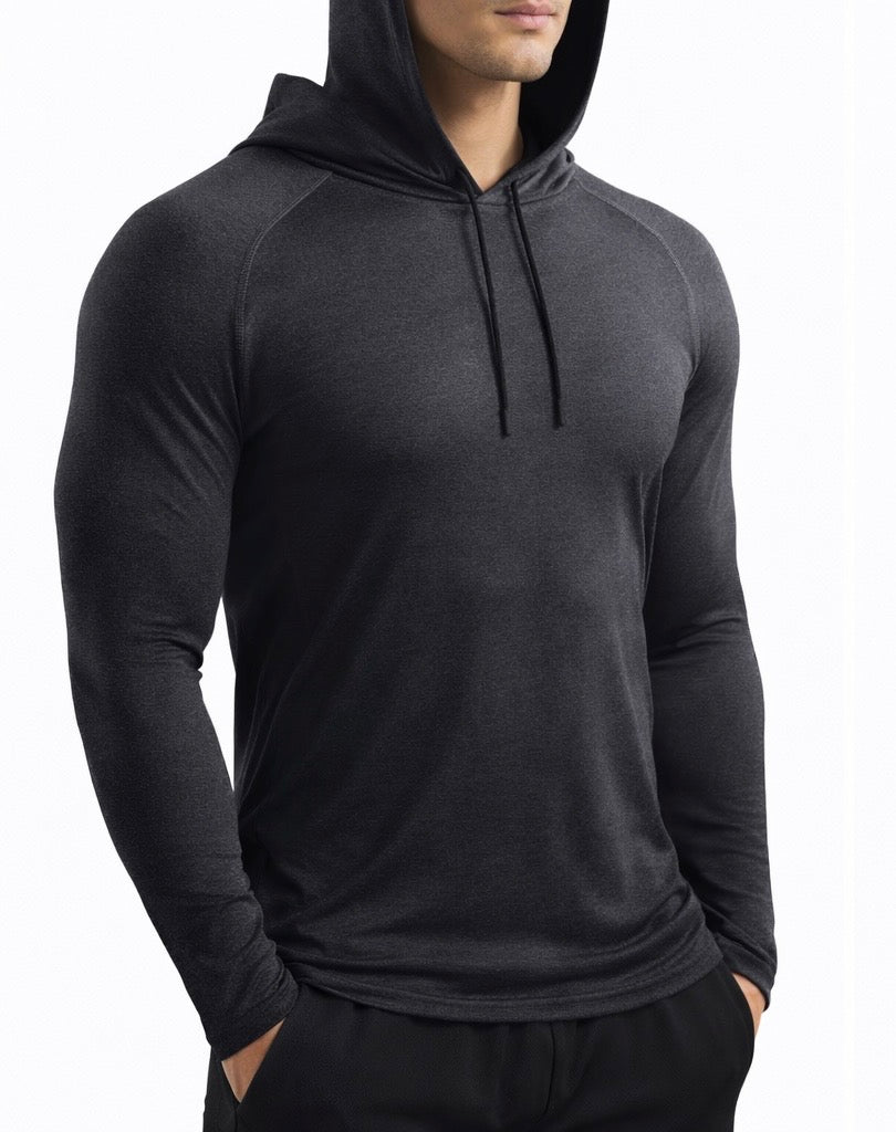 Performance Hooded Longsleeve – Atmungsaktives Fitness Hoodie für Training & Lifestyle