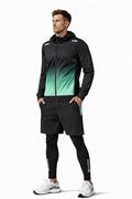 Herren Trainingsanzug 3-teilig – Performance Zip-Hoodie, Shorts & Tights | Atmungsaktiv & sportlich