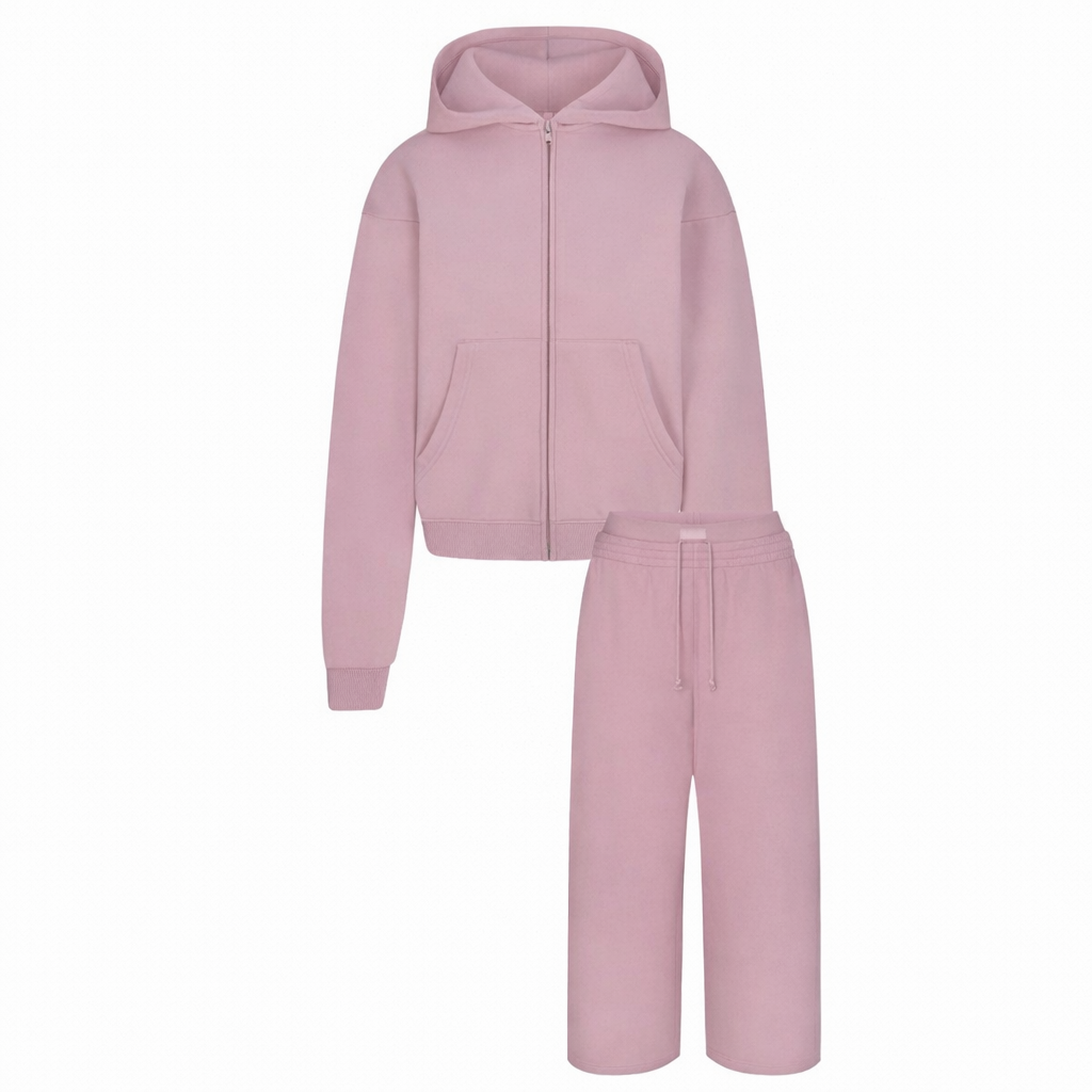 Damen Freizeitanzug – Hoodie mit Reißverschluss & Jogginghose