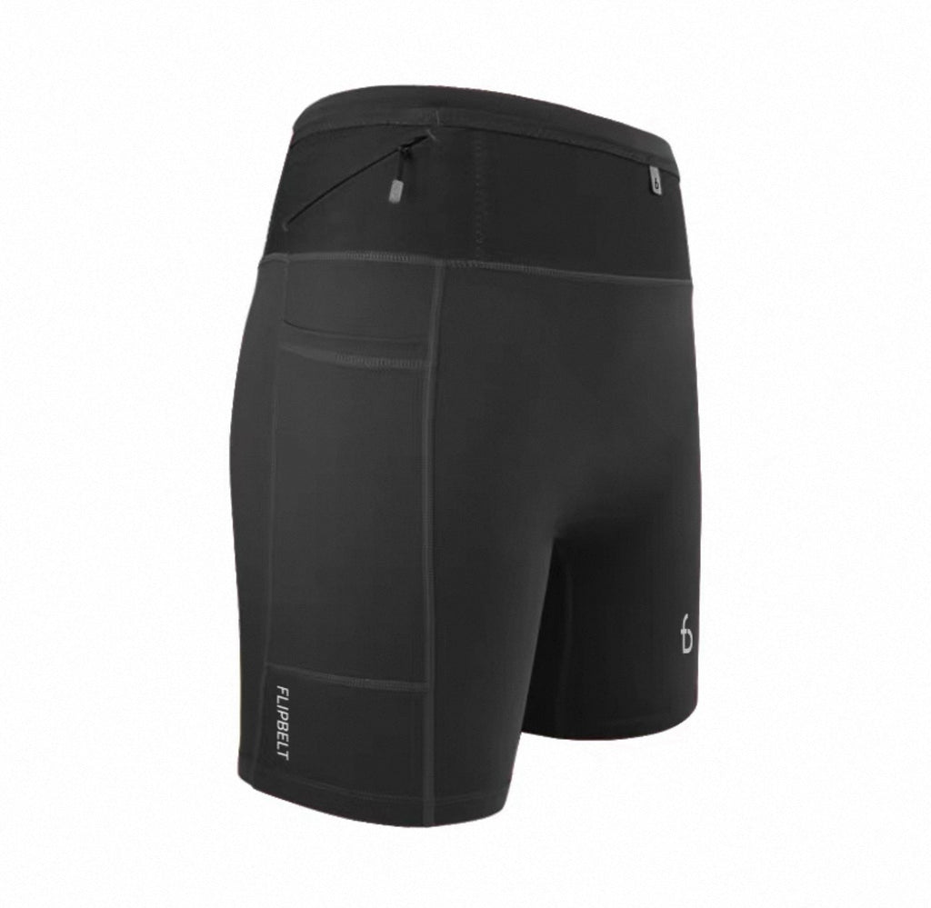 Damen Sport Shorts mit Tasche – Atmungsaktive Fitness Shorts mit hoher Taille für Training & Running